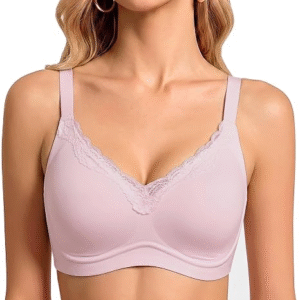 Bresdk Wireless Jelly Bra for Women, Seamless Non Wired S-3XL